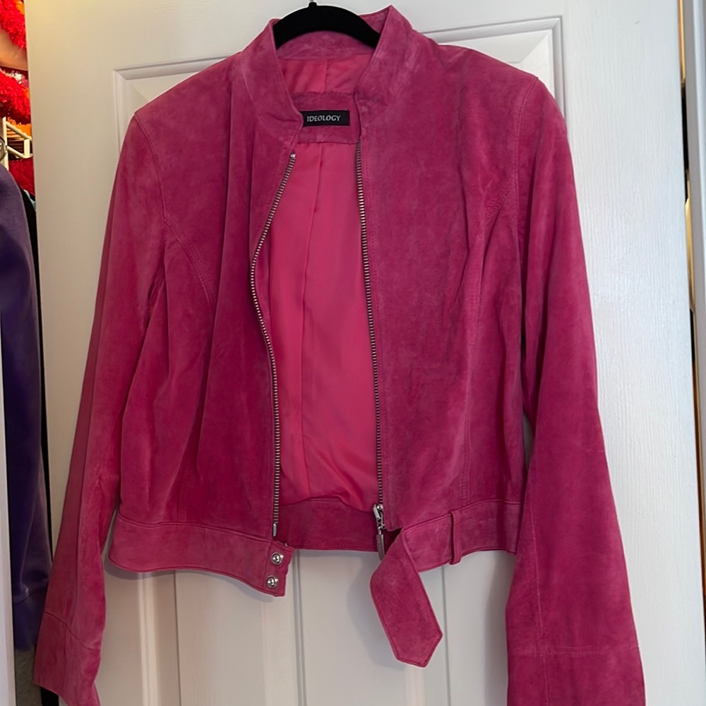 Ideology Pink Suede Jacket